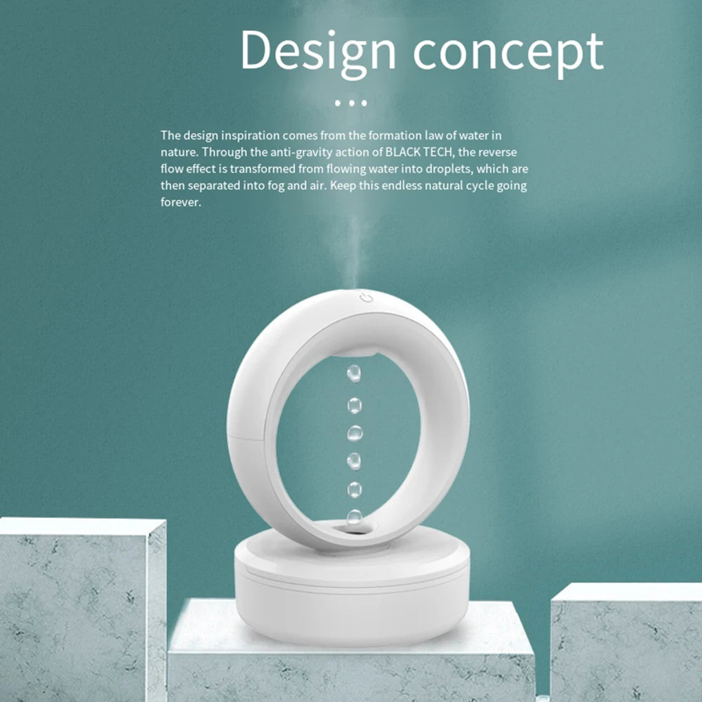 Anti Gravity Water Drop Mist Humidifier